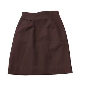 Talbots Petites Burgundy Wopl Skirt Size 2P